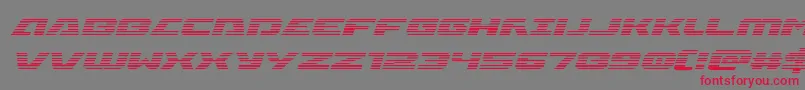フォントIapetusgradital – 赤い文字の灰色の背景
