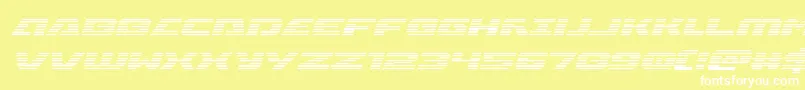Iapetusgradital Font – White Fonts on Yellow Background