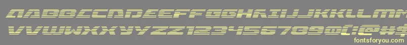 Iapetusgradital Font – Yellow Fonts on Gray Background