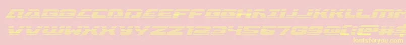 Iapetusgradital Font – Yellow Fonts on Pink Background
