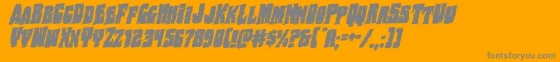 Bogbeastrotal Font – Gray Fonts on Orange Background