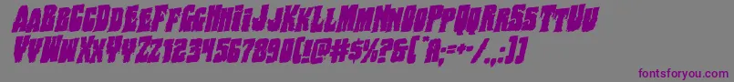 Bogbeastrotal Font – Purple Fonts on Gray Background