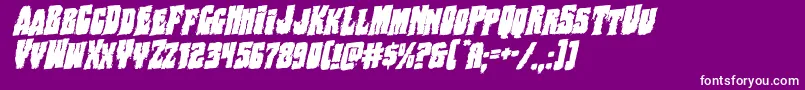 Bogbeastrotal Font – White Fonts on Purple Background