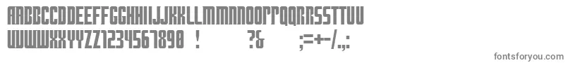 フォントDoctorwhat – 白い背景に灰色の文字