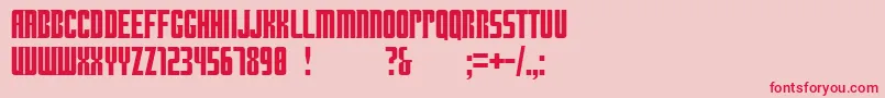 Doctorwhat Font – Red Fonts on Pink Background