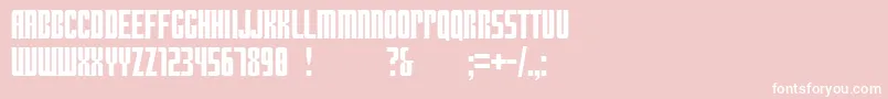 Doctorwhat Font – White Fonts on Pink Background