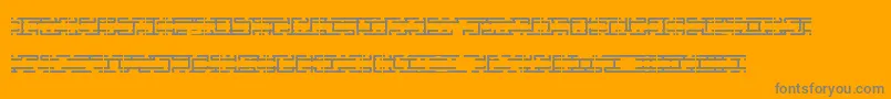 Entlayrb Font – Gray Fonts on Orange Background