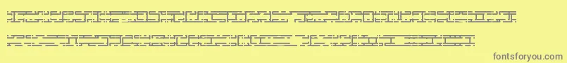 Entlayrb Font – Gray Fonts on Yellow Background
