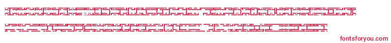 Entlayrb Font – Red Fonts on White Background