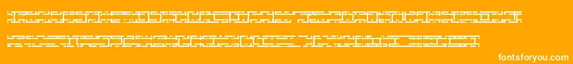 Entlayrb Font – White Fonts on Orange Background
