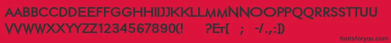 Ethblackextended Font – Black Fonts on Red Background