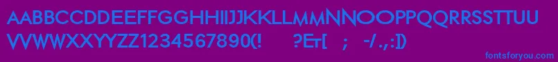 Ethblackextended Font – Blue Fonts on Purple Background