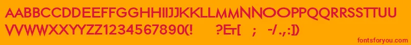 Ethblackextended Font – Red Fonts on Orange Background