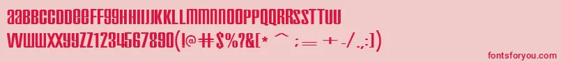 Inflamma Font – Red Fonts on Pink Background