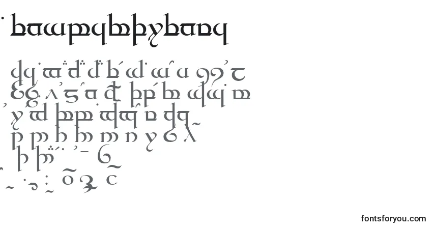 Schriftart TengwarQuenya – Alphabet, Zahlen, spezielle Symbole