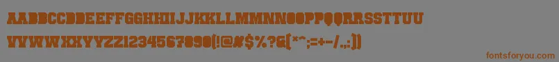 fuente PunchlineFilled – Fuentes Marrones Sobre Fondo Gris
