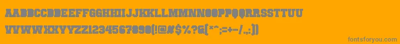 PunchlineFilled Font – Gray Fonts on Orange Background