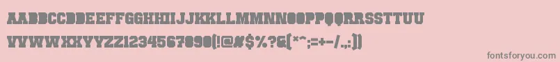 PunchlineFilled Font – Gray Fonts on Pink Background