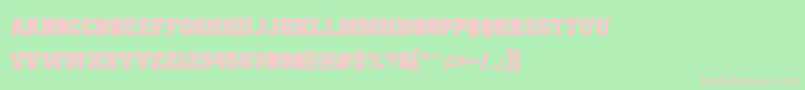 PunchlineFilled Font – Pink Fonts on Green Background