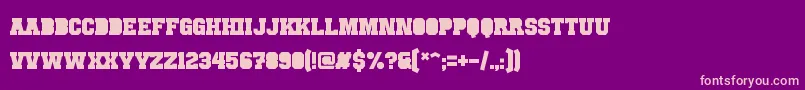 PunchlineFilled Font – Pink Fonts on Purple Background