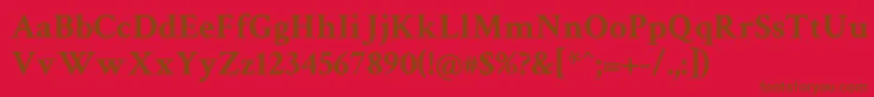 Police Crimsontext ffy – polices brunes sur fond rouge