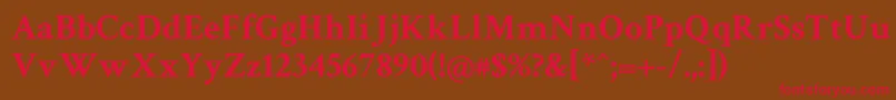 Crimsontext ffy Font – Red Fonts on Brown Background
