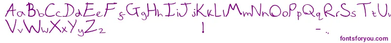 Police QuickNote – polices violettes