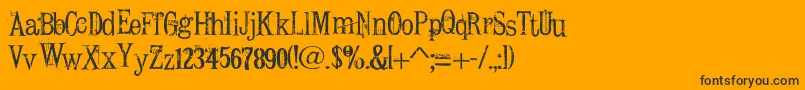 ConradVeidt Font – Black Fonts on Orange Background