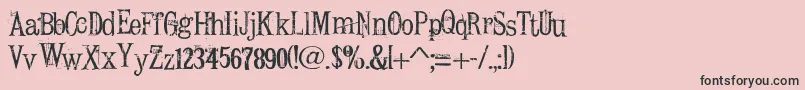 ConradVeidt Font – Black Fonts on Pink Background