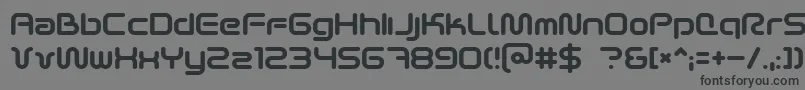 フォントScifi2k2 – 黒い文字の灰色の背景