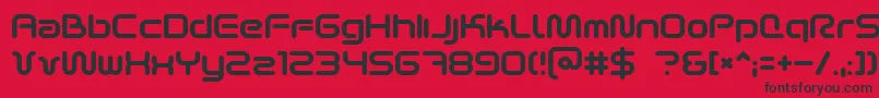 fuente Scifi2k2 – Fuentes Negras Sobre Fondo Rojo