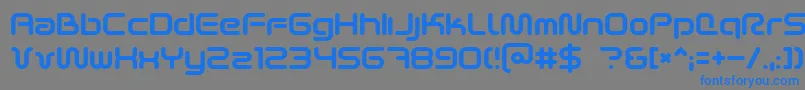 Scifi2k2 Font – Blue Fonts on Gray Background