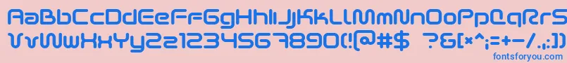 Scifi2k2 Font – Blue Fonts on Pink Background