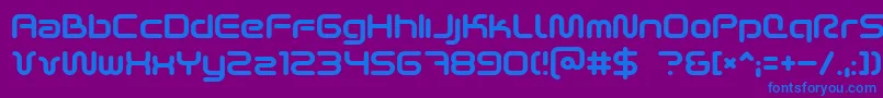 Scifi2k2 Font – Blue Fonts on Purple Background