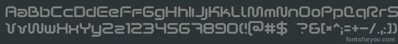 Scifi2k2 Font – Gray Fonts on Black Background