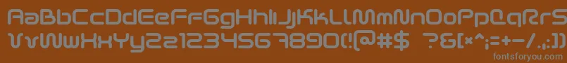 Scifi2k2 Font – Gray Fonts on Brown Background