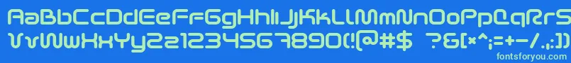 Scifi2k2 Font – Green Fonts on Blue Background