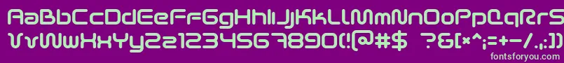 Scifi2k2 Font – Green Fonts on Purple Background