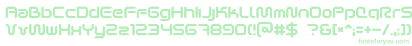 Czcionka Scifi2k2 – zielone czcionki