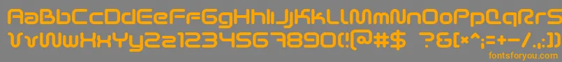 Fonte Scifi2k2 – fontes laranjas em um fundo cinza