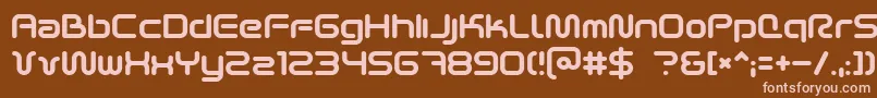 More about Scifi2k2 Font Scifi2k2 Font – Pink Fonts on Brown Background