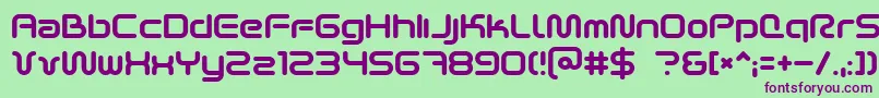Scifi2k2 Font – Purple Fonts on Green Background