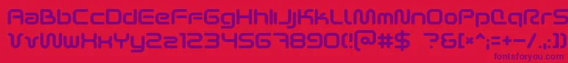 fuente Scifi2k2 – Fuentes Moradas Sobre Fondo Rojo