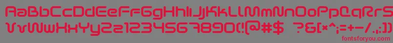 Scifi2k2 Font – Red Fonts on Gray Background