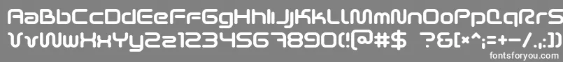 フォントScifi2k2 – 灰色の背景に白い文字