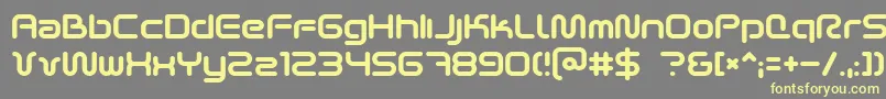 Scifi2k2 Font – Yellow Fonts on Gray Background