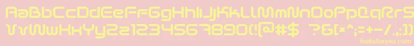More about Scifi2k2 Font Scifi2k2 Font – Yellow Fonts on Pink Background