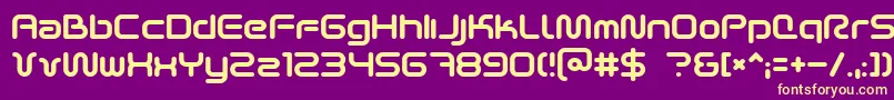 Scifi2k2 Font – Yellow Fonts on Purple Background