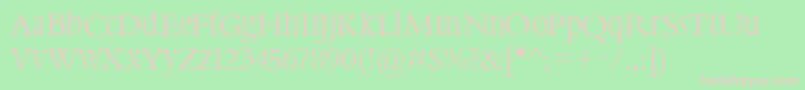 Steepimbo Font – Pink Fonts on Green Background