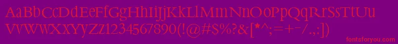 Steepimbo Font – Red Fonts on Purple Background